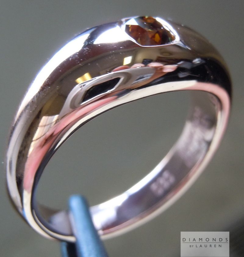 orange diamond ring