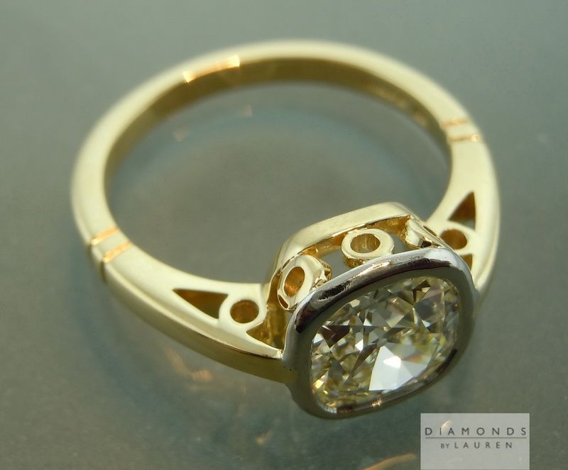 antique style diamond ring
