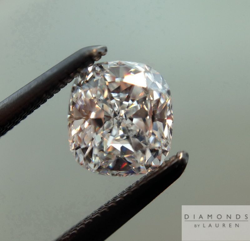 Colorless Diamond Cushion Cut Diamond Diamond Ring