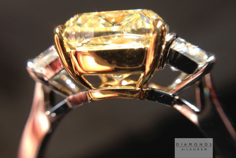light yellow diamond ring