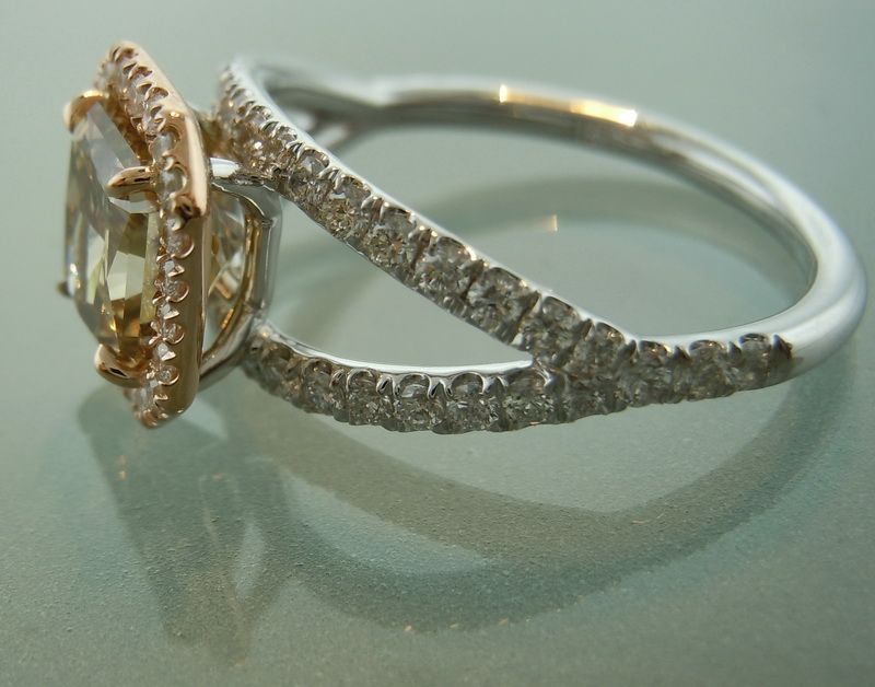 brown diamond ring
