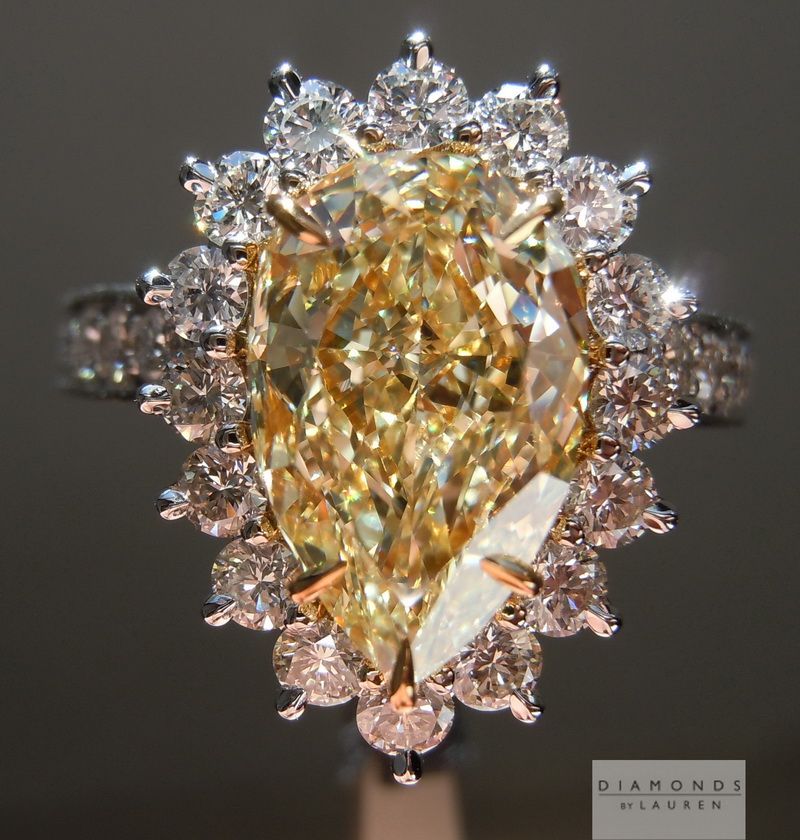 gia w-x colored diamond ring
