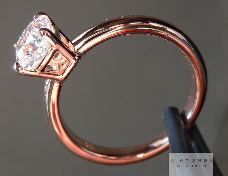 pinkish diamond ring