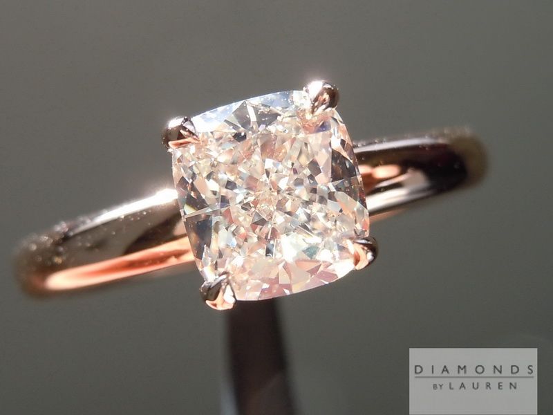 cushion cut diamond ring