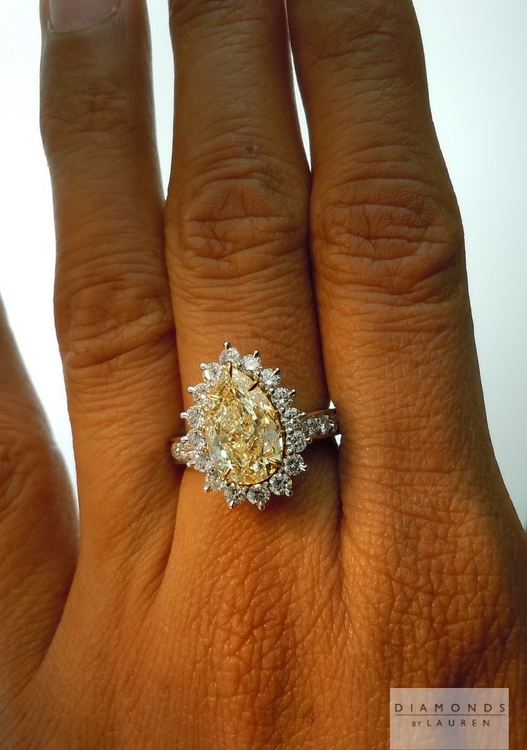 canary diamond ring