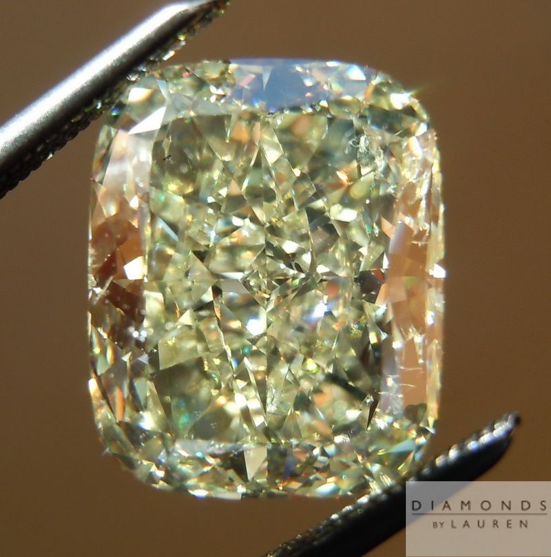 natural light yellow colored diamond