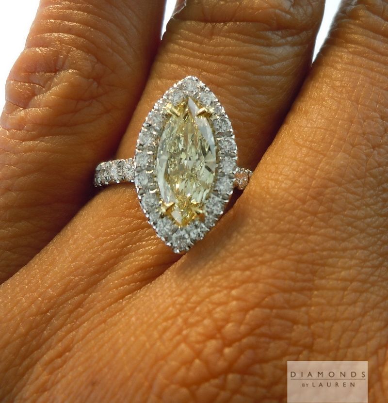 yellow diamond engagement ring