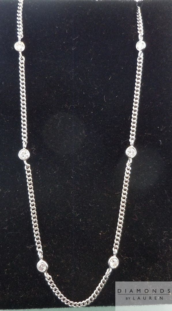 colorless diamond necklace