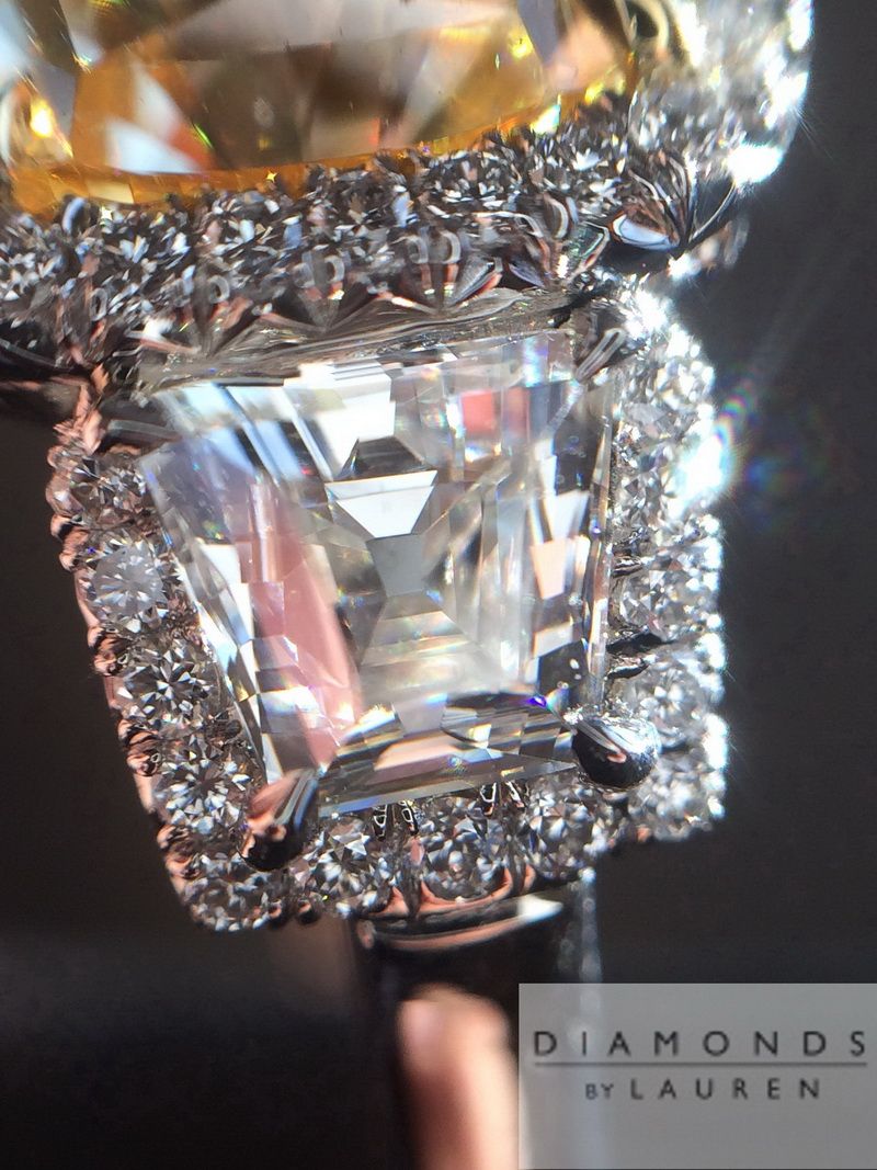trapezoid diamond ring