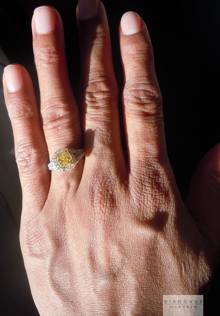 canary diamond ring