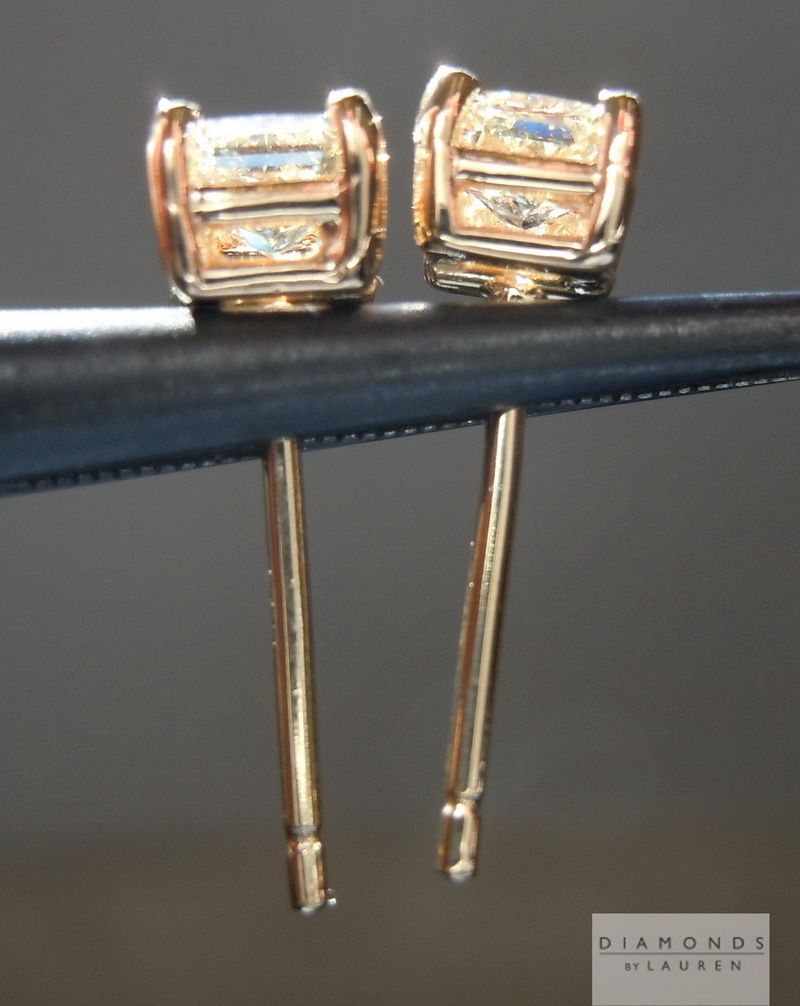 yellow diamond earrings