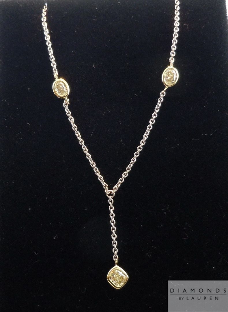 yellow diamond necklace