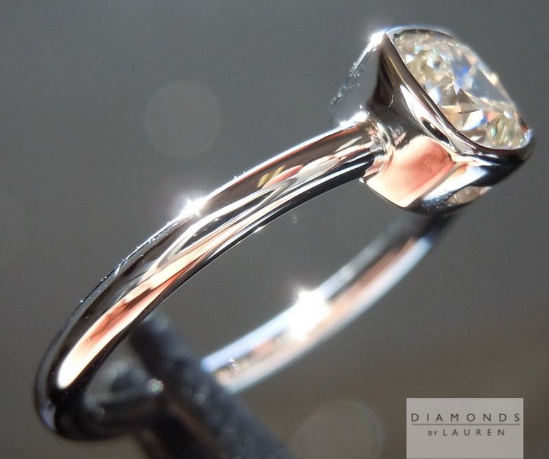 bezel set diamond ring