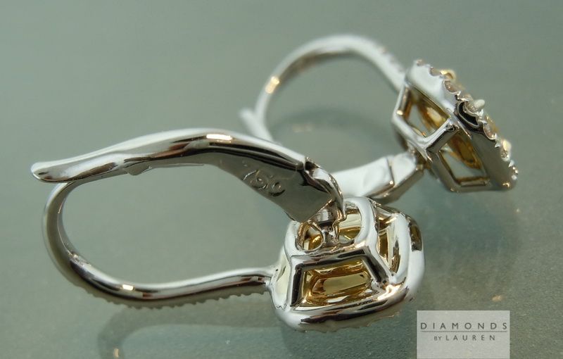 hand forged diamond earrings