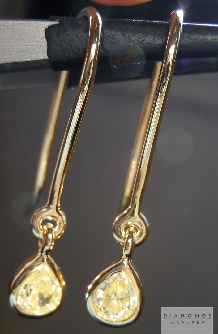 yellow diamond earrings