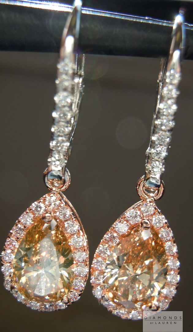 brown diamond earrings