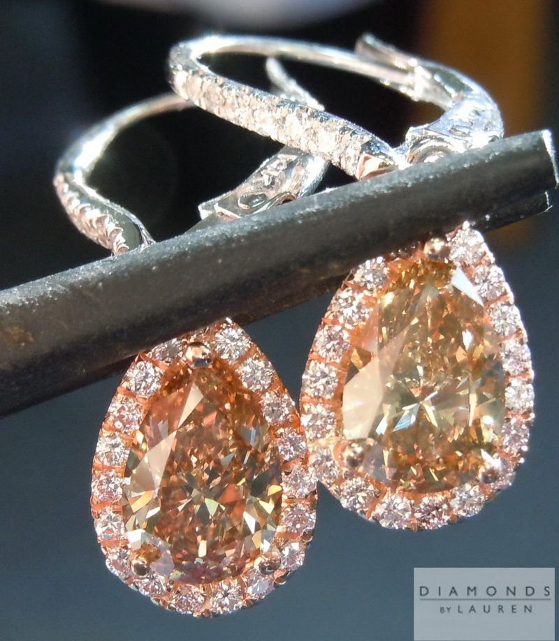 diamond dangle earrings