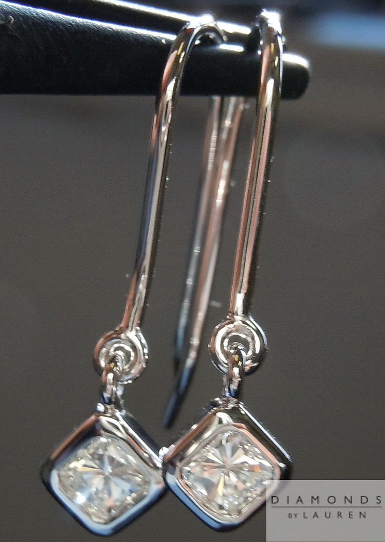 white diamond earrings