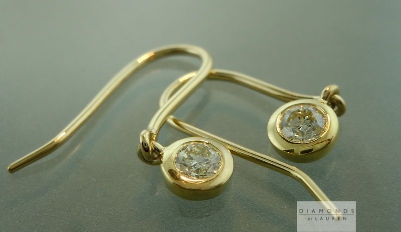 ivory diamond earrings