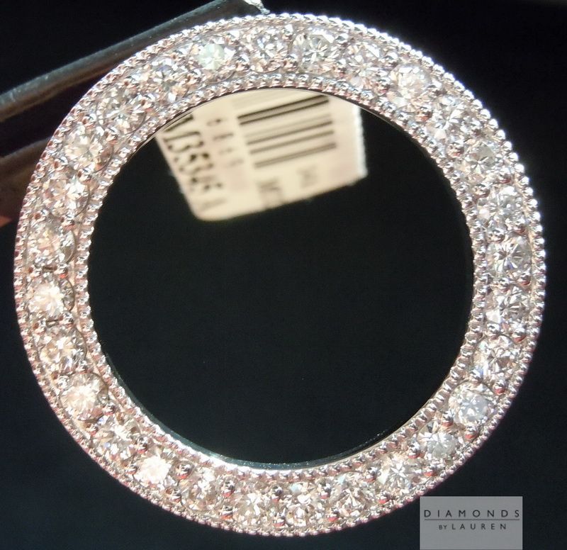 diamond circle pendant