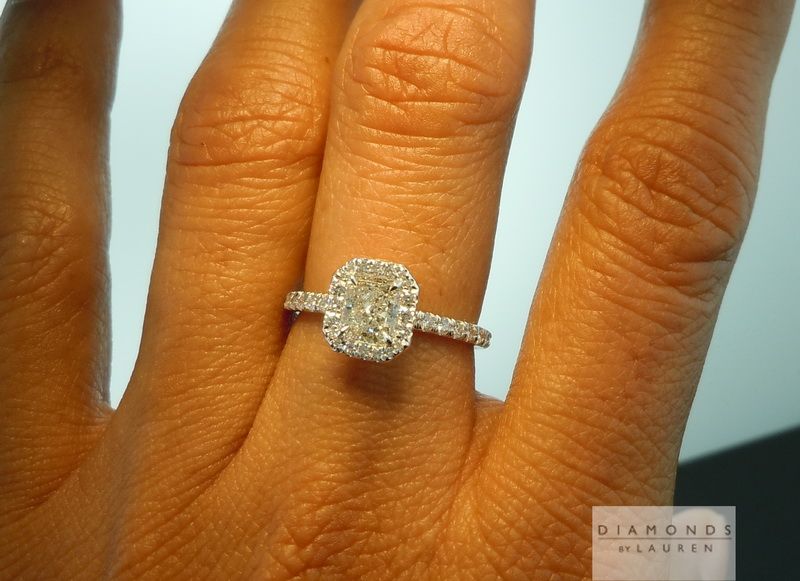 diamond halo ring