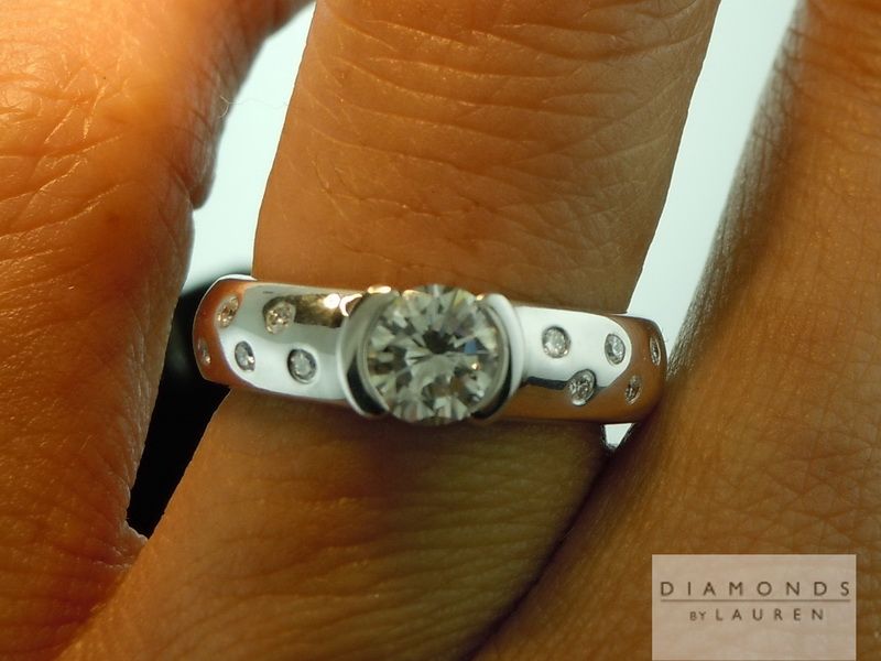 light gray diamond ring