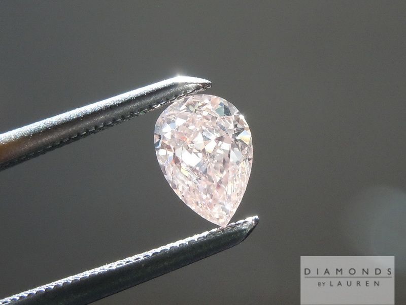 pink pear shape diamond