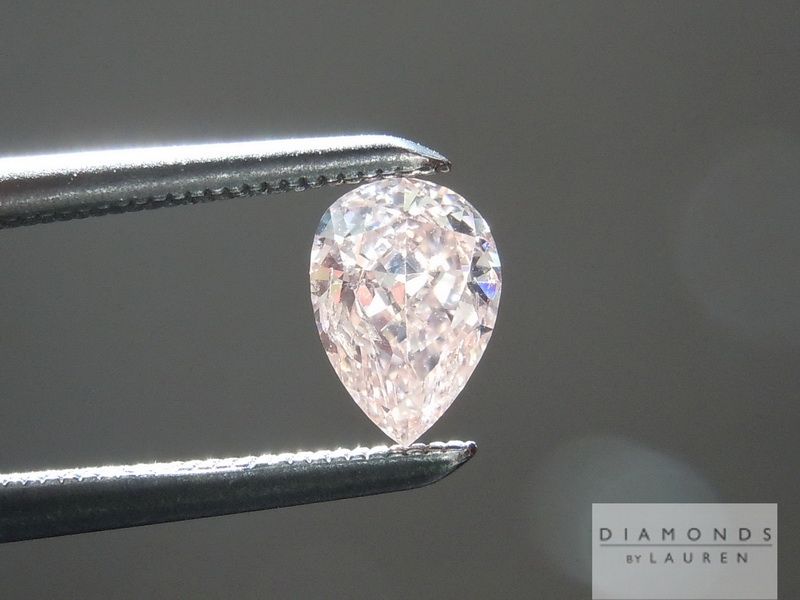 pink pear shape diamond