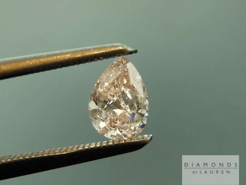 orangy pink diamond