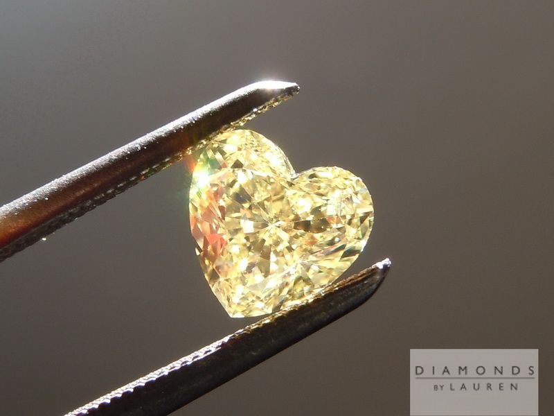 fancy yellow heart shape diamond