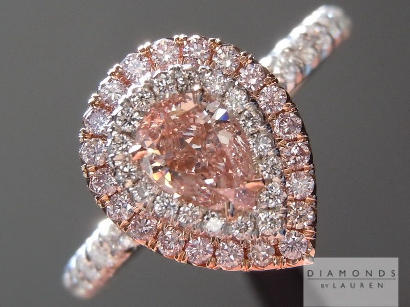 natural pink diamond ring