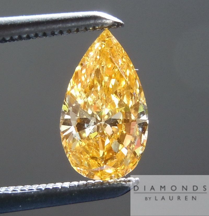 natural orange diamond