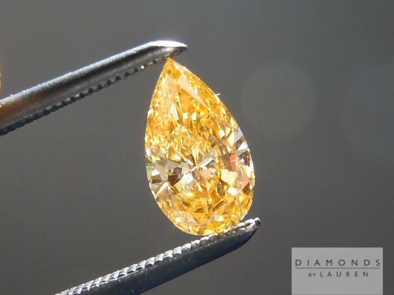 vivid orange yellow diamond