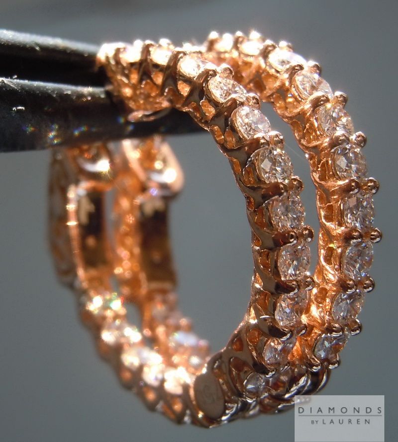 diamond hoop earrings