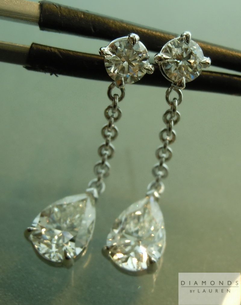 yellow diamond earrings