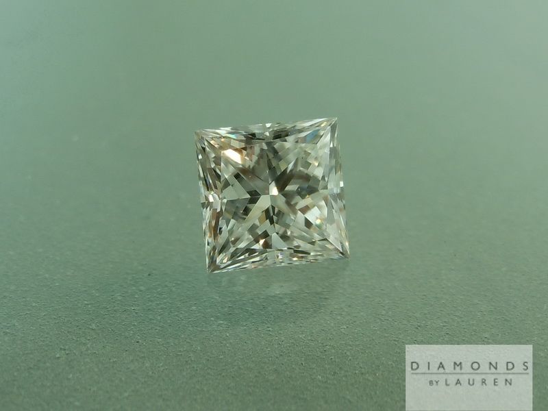 colorless princess cut diamond