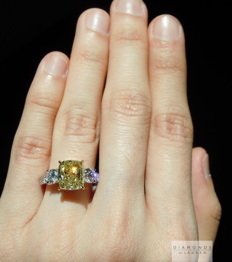 fancy yellow colored diamond