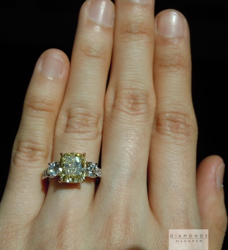 fancy yellow colored diamond