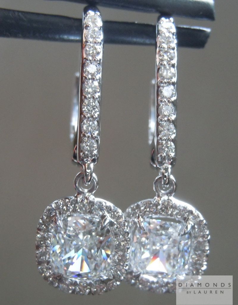 colorless diamond earrings