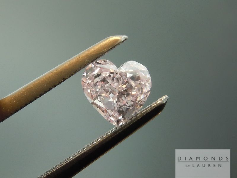 pink heart shape diamond
