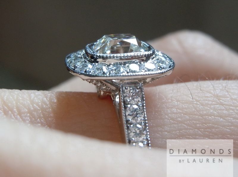 diamond halo ring