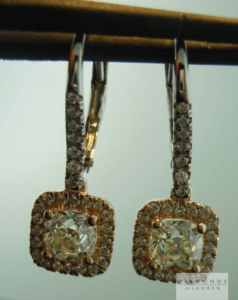 colorless diamond earrings