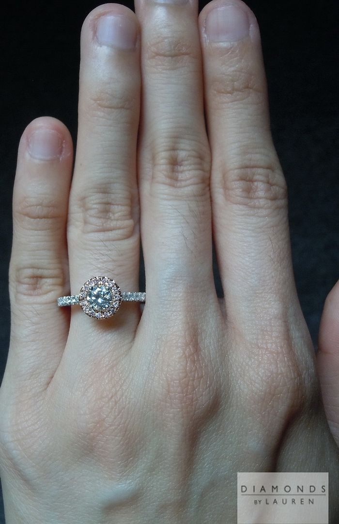 diamond halo ring