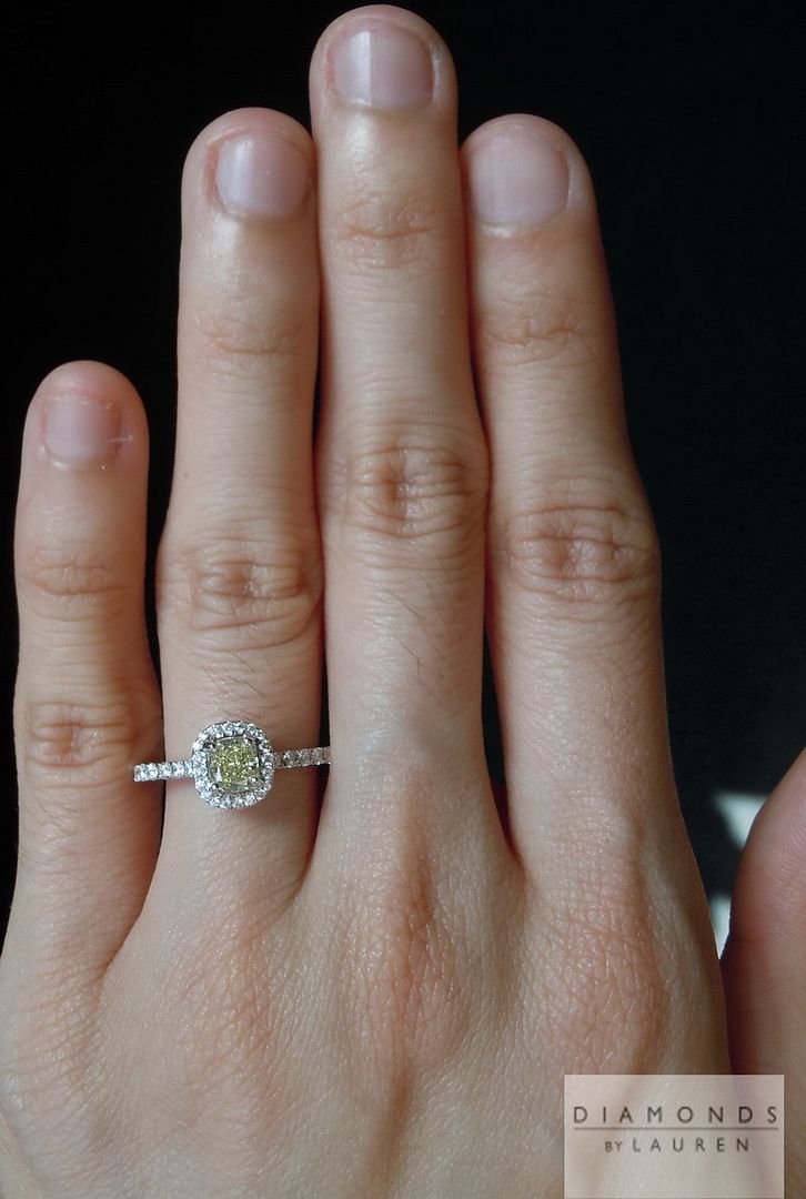 light yellow diamond ring