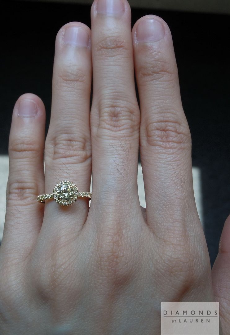 diamond halo ring