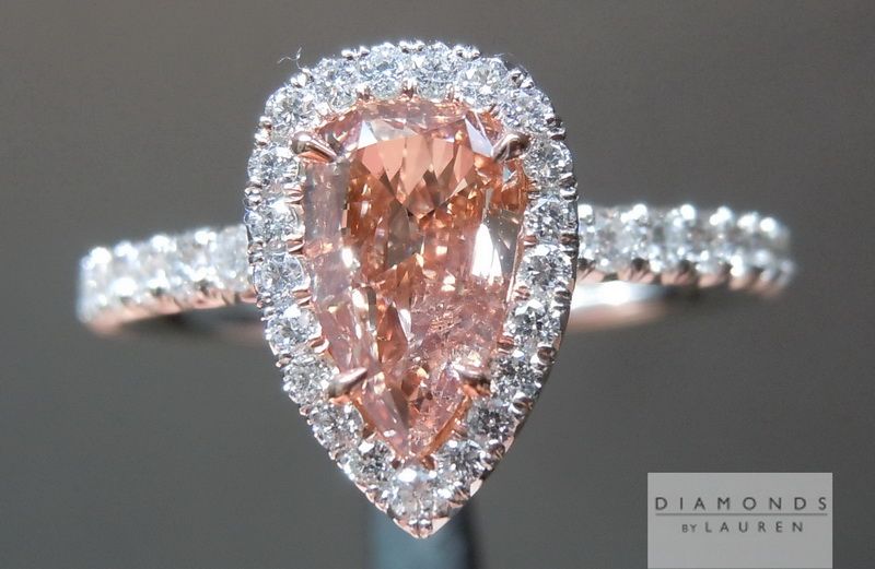 orange diamond ring