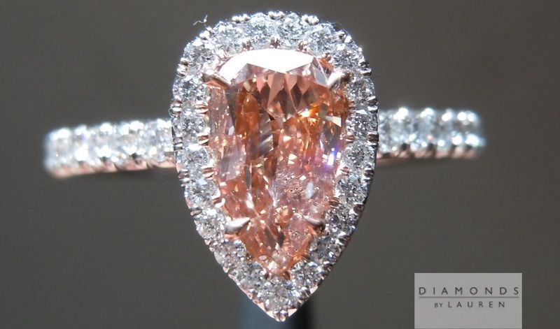 orange diamond ring