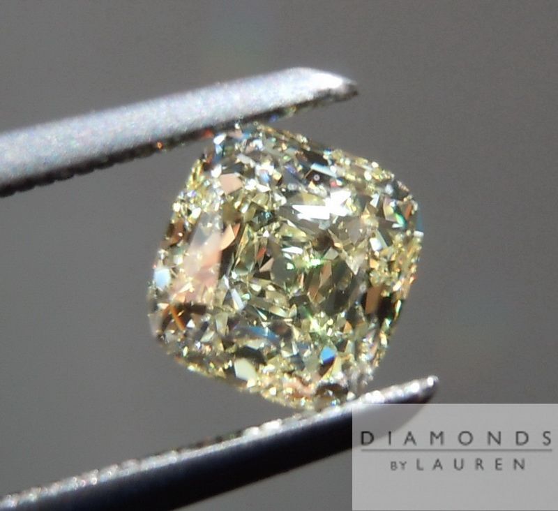 yellow cushion cut