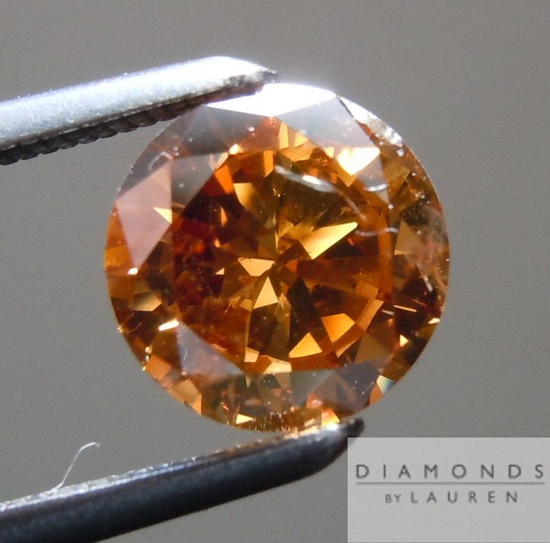 orange round diamond