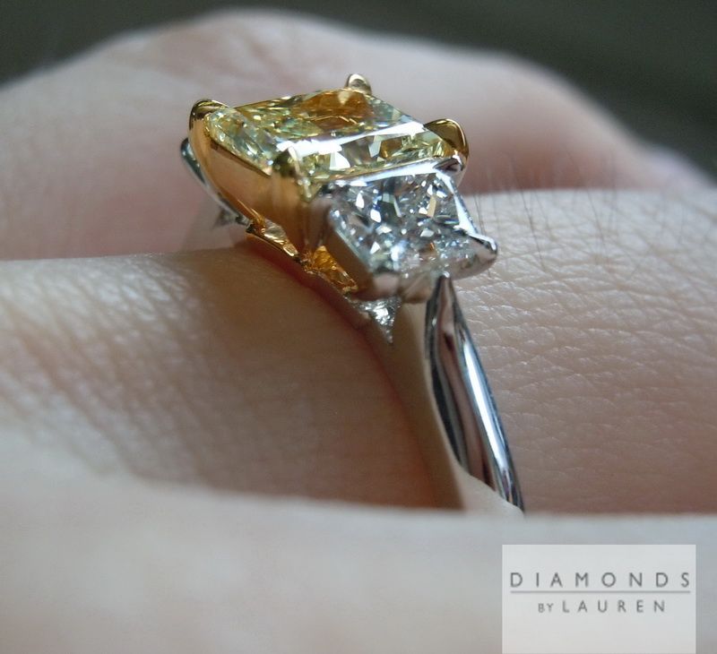 three stone diamond ring